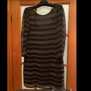 Beautiful beaded dress knee-length